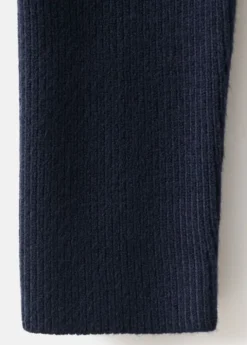 Sweater with asymmetrical roll neck