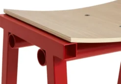 Taburete 8 Bar stool Low Signal red