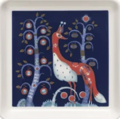 Taika tallerken firkantet 12x12cm blå