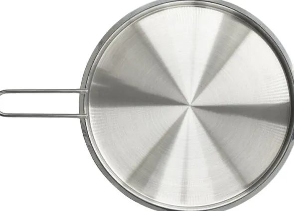 Tallerkenlåg 24 cm rustfrit stål