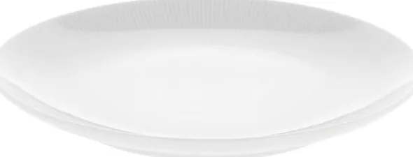 Tallrik flat Eventail 21 cm Vit