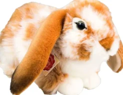 Teddy Hermann - Liggende kanin brun-hvid 30 cm