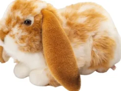 Teddy Hermann - Liggende kanin brun-hvid 30 cm