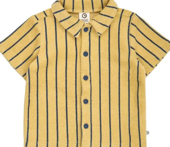 Terry stripe s/s shirt baby