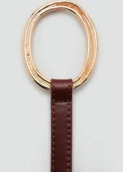 Thin belt with maxi-buckle