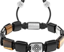 Tiger Eye Dorje Flatbead Bracelet