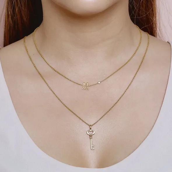 Together My Love 2 necklace - GP