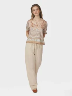 Torana Flower Border Blouse