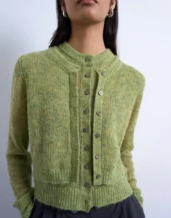 TSEBBA LS O-NECK CARDIGAN