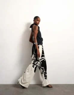 TSFIONA WIDE LEG TROUSERS WVN