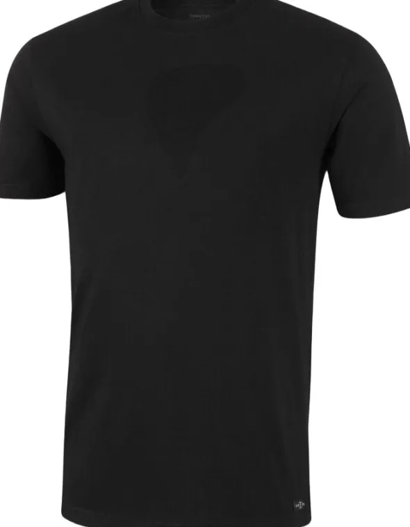 T-shirt O Neck Rib Pure Cotton