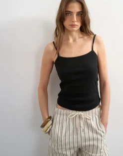 TSREBECCA RIB STRAP VEST JRS