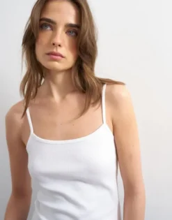 TSREBECCA RIB STRAP VEST JRS