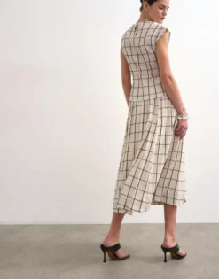 TSSALLY LW ANKLE SKIRT WVN WH
