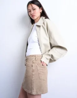 TSSINNA MINI PELMET DENIM SKIRT