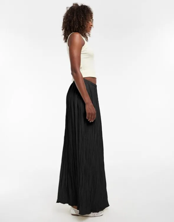 TSTHEA HR WAIST CRINKLE MAXI SKIRT