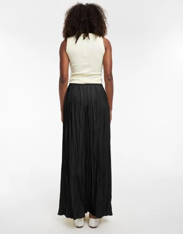 TSTHEA HR WAIST CRINKLE MAXI SKIRT