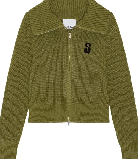 Two-Way Zip Wool Knit