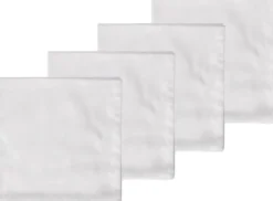 Tygservett 4-pack Tiles Damast Optisk vit