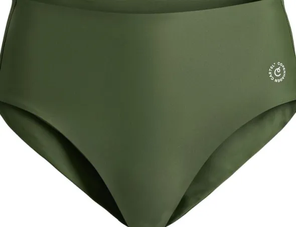 Ubud højtaljet bikini underdel - Moss