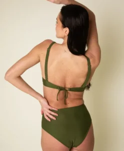 Ubud højtaljet bikini underdel - Moss