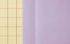 UMA Flat Lay Notebook - Large, Yellow check