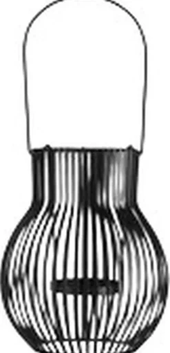 UPSIDE DOWN lantern, outdoor, medium, black