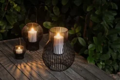 UPSIDE DOWN lantern, outdoor, medium, black