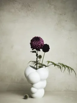 Vase 26cm, Weiss matt, Skum