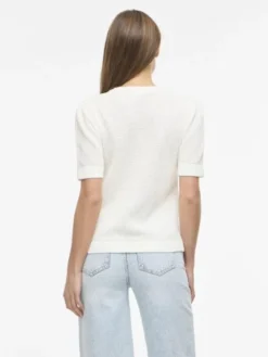 VIDALO O-NECK S/S KNIT TOP - NOOS