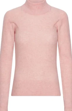 Vilda turtleneck cashmere blend sweater - Blush