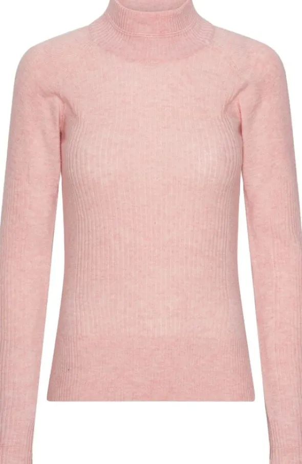 Vilda turtleneck cashmere blend sweater - Blush
