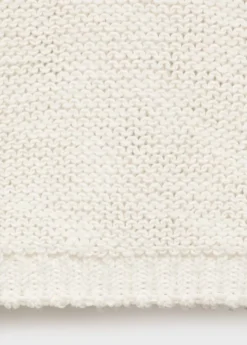 V-neck knit sweater