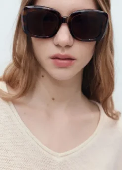 V-neck knit sweater