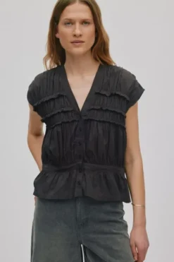 Voile frill top - Elenor