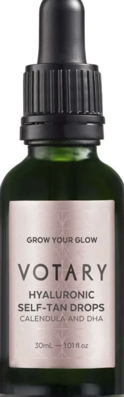 VOTARY Hyaluronic Self-Tan Drops, Calendula and DHA - 30 ml