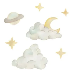 Wallsticker Saturn himmel