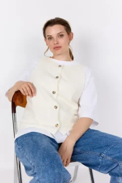 WA-SIKKA 5 Vest Off white