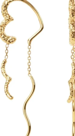 Wavy Sparkly Heart Earlines