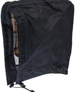 Waxed cotton hood