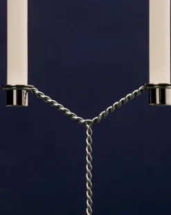 Wire Candleholder-Mirror