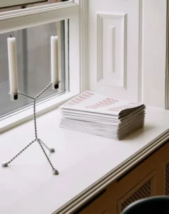 Wire Candleholder-Mirror