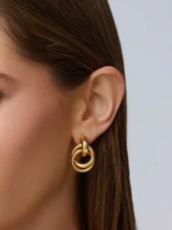 Women's Double Hoop Earrings