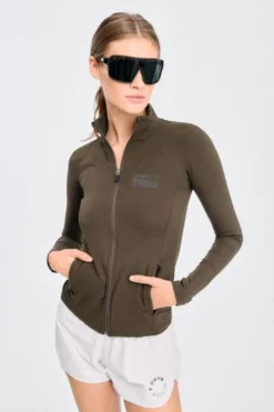 Womens Full Zip Running Top