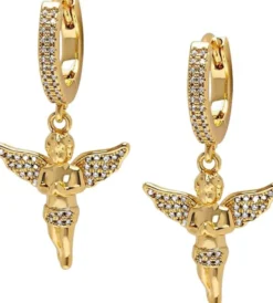 Women's Golden Angel Earrings