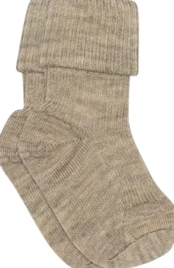 Wool rib baby socks