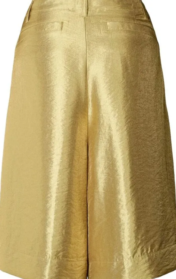 Woven gold shorts - Feliza