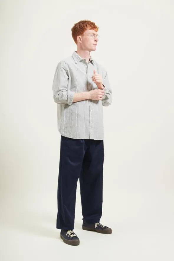 WRITER RELAXED FIT PLEATED PANTS