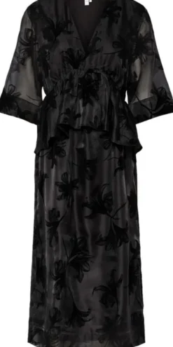 YASLINGU 3/4 MIDI DRESS