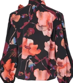 YASPILANA LS TIE NECK TOP S.